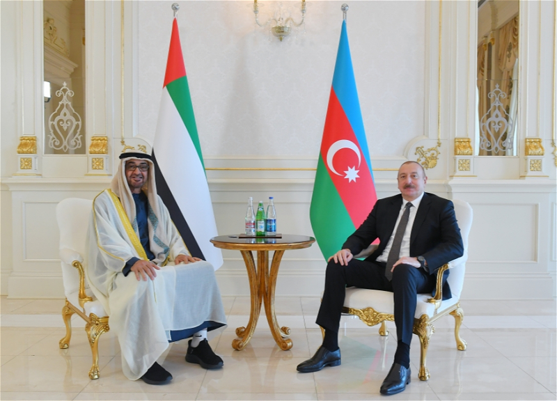 Состоялась встреча президентов Азербайджана и Объединенных Арабских Эмиратов в расширенном составе - ФОТО