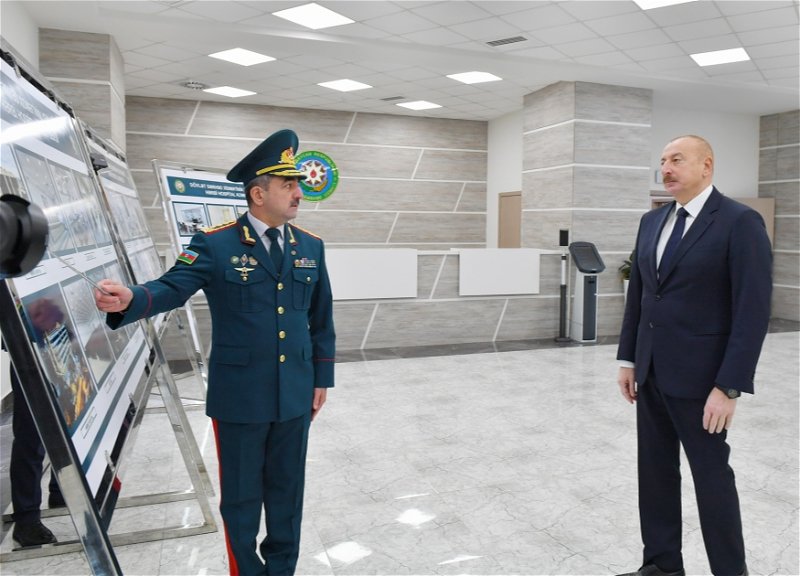 Ильхам Алиев принял участие в открытии в Баку нового военного госпитального комплекса Государственной пограничной службы - ФОТО