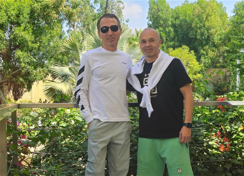 Азербайджанский бизнесмен встретился с суперзвездой мирового футбола – ФОТО