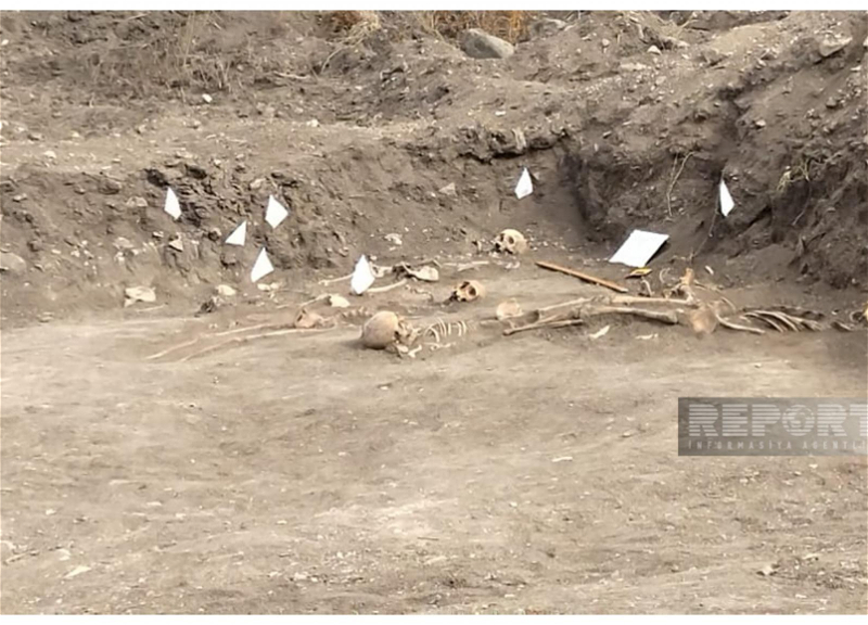 В Ходжалинском районе обнаружено массовое захоронение - ФОТО