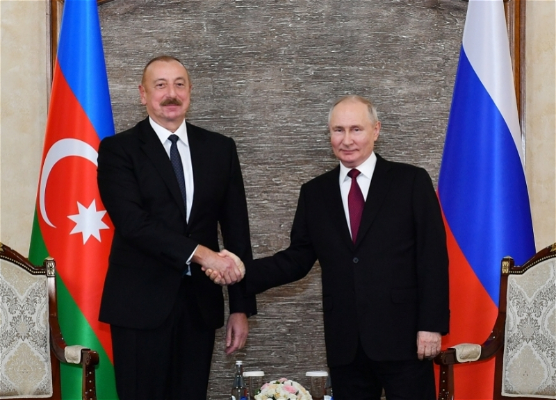 Владимир Путин: Придаем большое значение союзническим отношениям с Азербайджаном