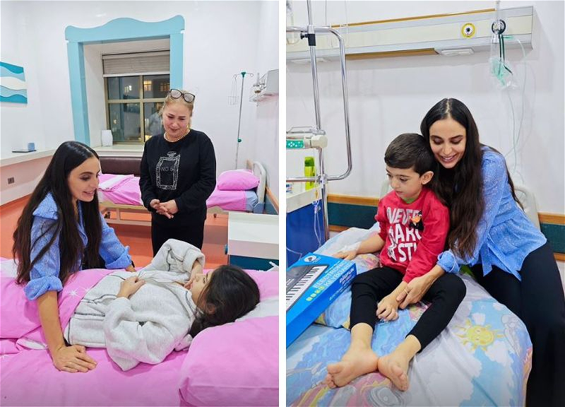Лейла Алиева навестила детей, страдающих онкологией – ФОТО