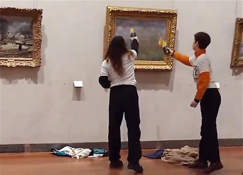 Экоактивисты облили супом картину Клода Моне «Весна» в музее Лиона