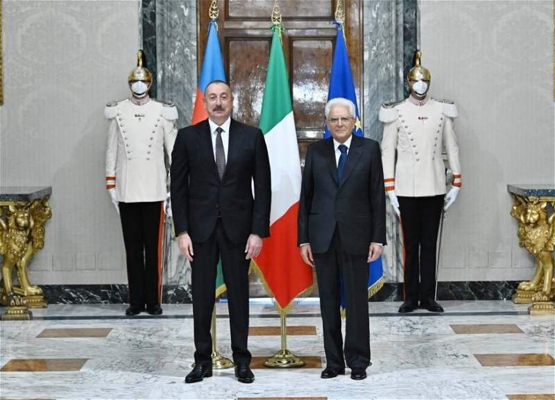 Президент Италии поздравил Президента Ильхама Алиева с убедительной победой на выборах