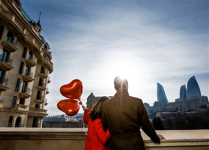 Какой будет погода в Баку в День всех влюбленных?