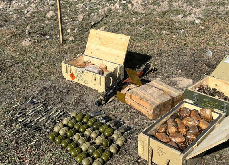 В Губадлы обнаружены оружие и боеприпасы - ВИДЕО