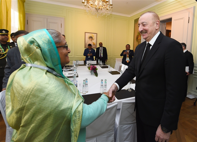 Президент Азербайджана встретился в Мюнхене с премьер-министром Бангладеша - ФОТО