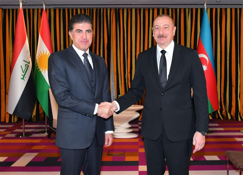 Президент Азербайджана встретился в Мюнхене с главой региона Иракский Курдистан - ФОТО