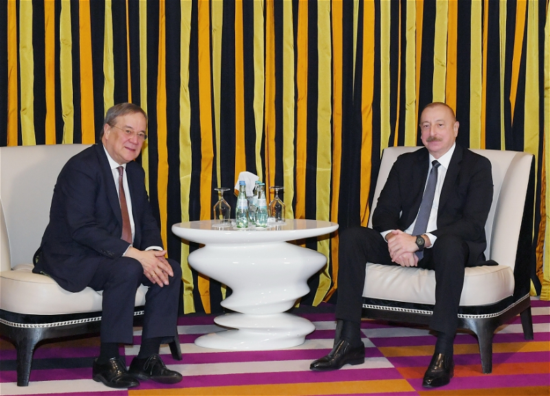 В Мюнхене состоялась встреча Президента Ильхама Алиева с членом Бундестага Армином Лашетом - ФОТО