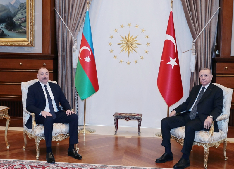 В Анкаре состоялась встреча президентов Азербайджана и Турции один на один - ФОТО