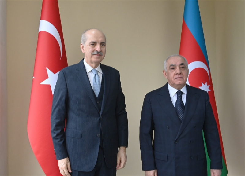 Али Асадов встретился с председателем Великого национального собрания Турции Нуманом Куртулмушем - ФОТО