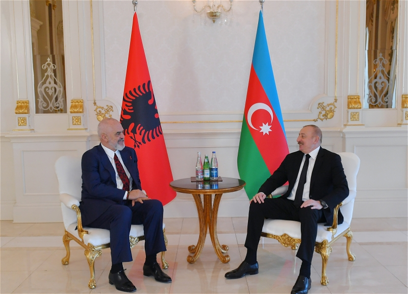 Состоялась встреча Президента Ильхама Алиева с премьер-министром Албании Эди Рамой один на один - ФОТО