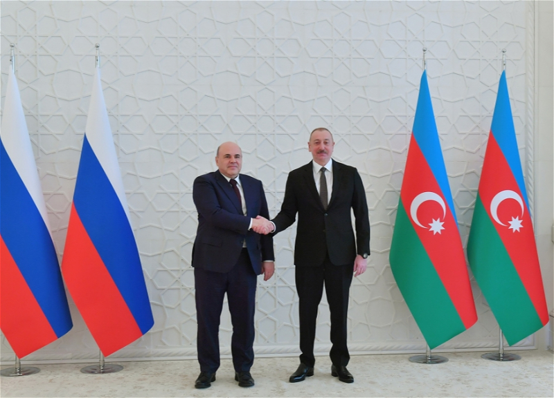 Состоялась встреча Президента Азербайджана Ильхама Алиева с председателем Правительства России - ФОТО