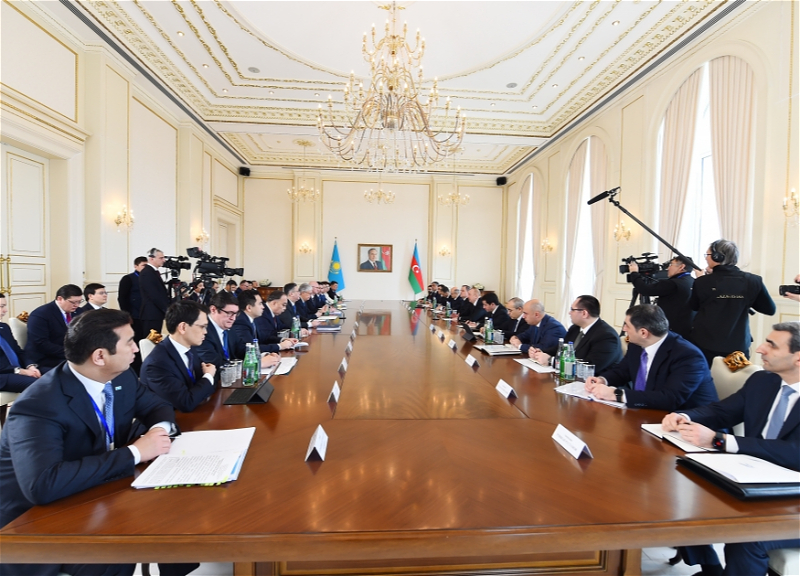 Состоялось первое заседание Высшего межгосударственного совета Азербайджана и Казахстана - ФОТО