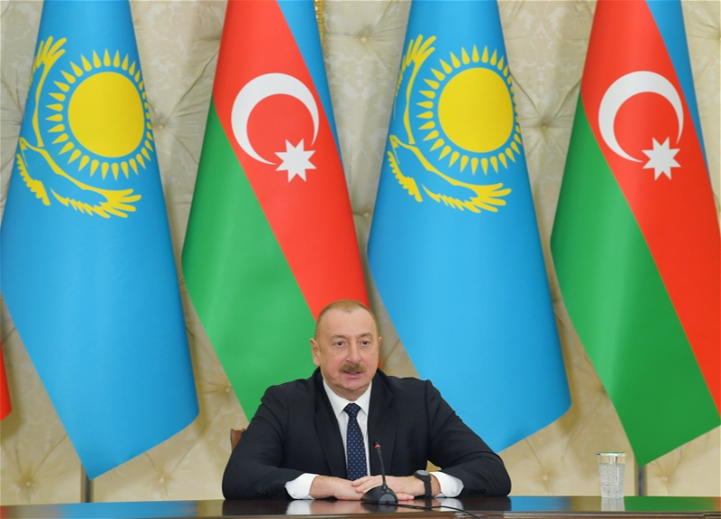 Ильхам Алиев: Центр детского творчества имени Курмангазы - это братская помощь Казахстана Азербайджану