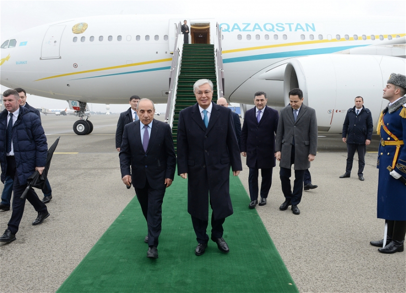 Президент Казахстана прибыл в Азербайджан - ФОТО