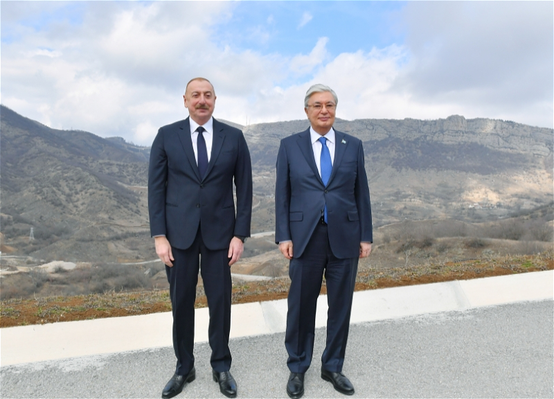 Президенты Азербайджана и Казахстана посетили Шушу - ФОТО