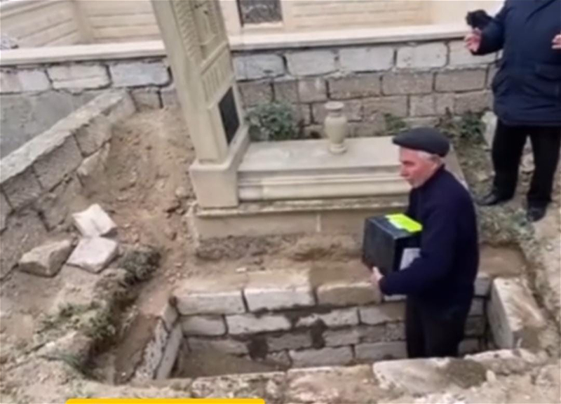 Прах кремированного в Германии азербайджанца захоронен на родине – ВИДЕО