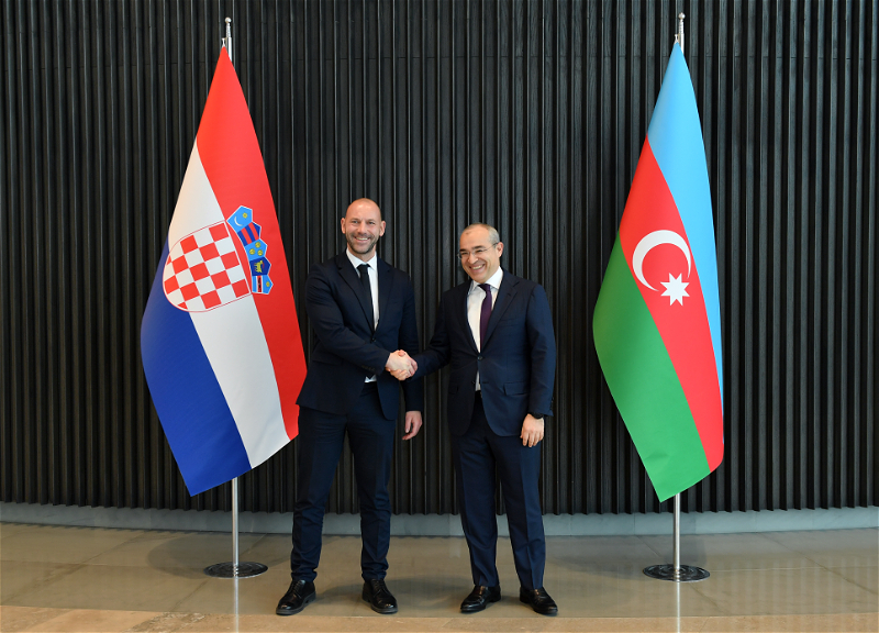 Микаил Джаббаров встретился с министром экономики и устойчивого развития Хорватии