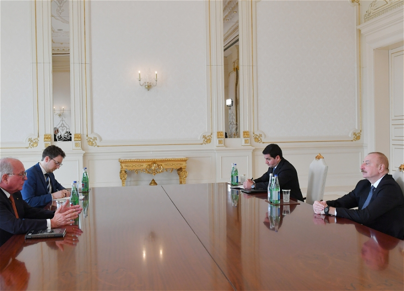 Президент Ильхам Алиев принял президента Фонда Мюнхенской конференции по безопасности Вольфганга Ишингера