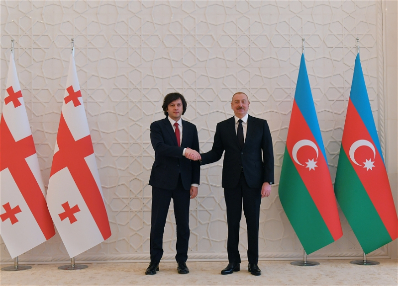 Состоялась встреча один на один президента Азербайджана и премьер-министра Грузии - ФОТО