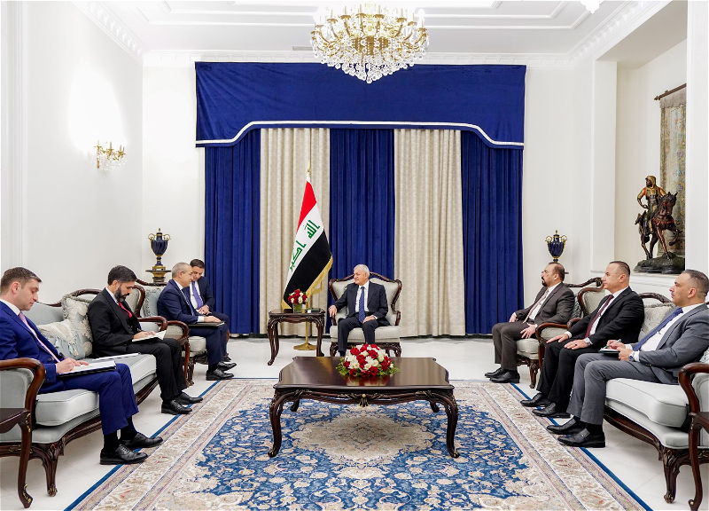 Президент Республики Ирак принял азербайджанскую делегацию - ФОТО