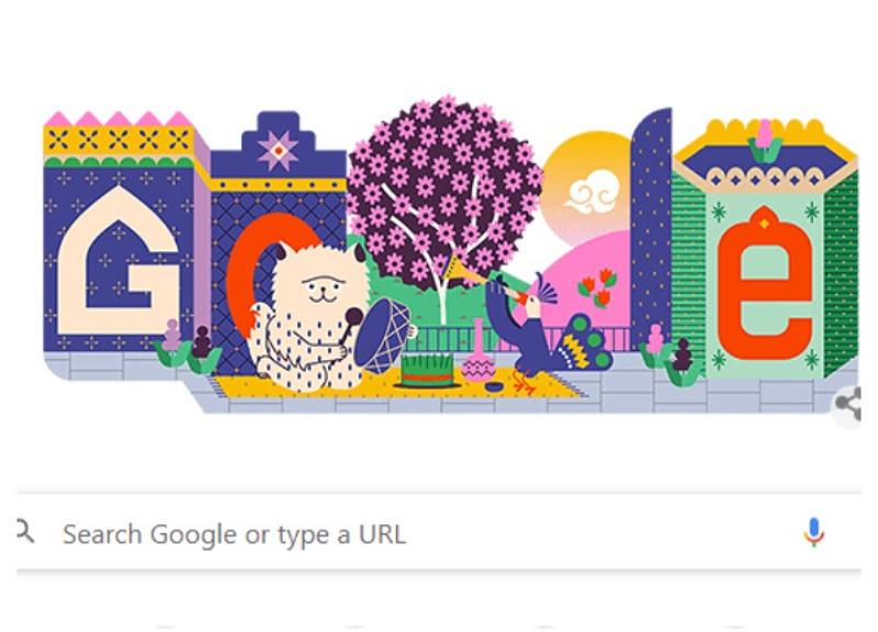 Google посвятил «дудл» празднику Новруз - ФОТО