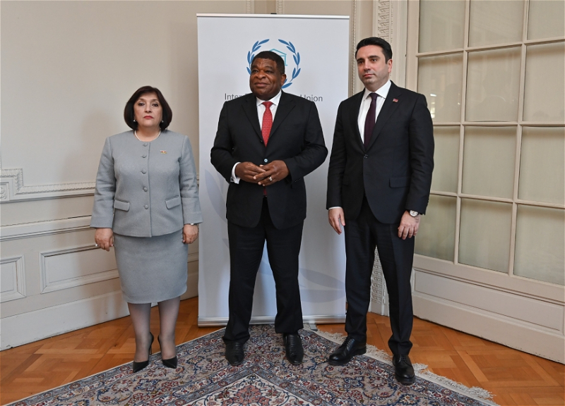 В Женеве состоялась двусторонняя встреча председателей парламентов Азербайджана и Армении - ФОТО