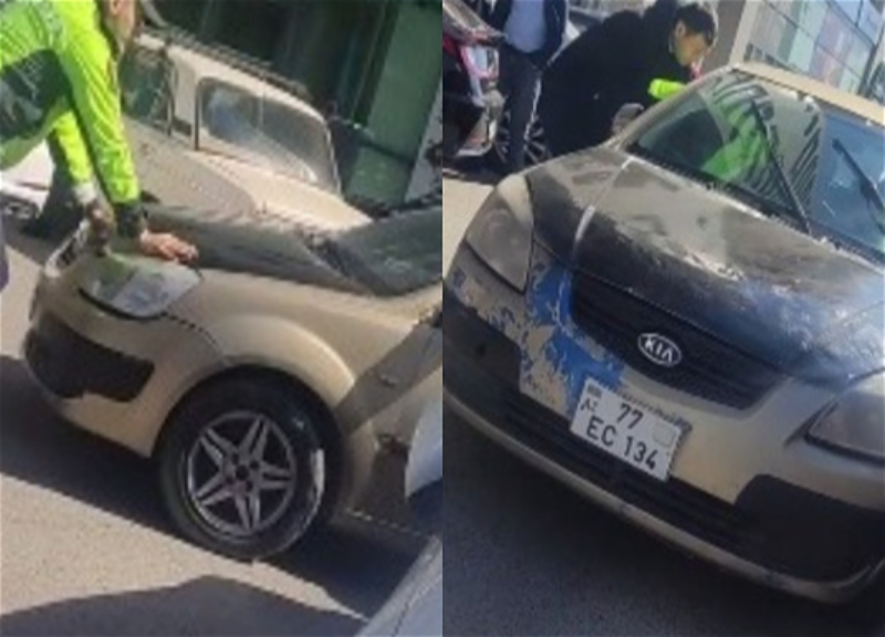 В Баку задержан водитель, совершивший автохулиганство под воздействием наркотиков - ВИДЕО