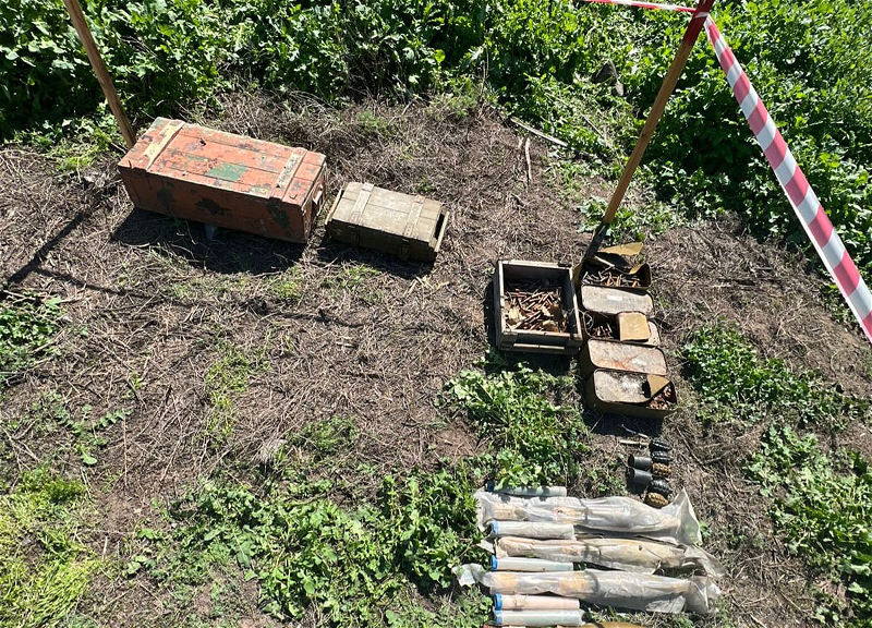 В Ханкенди вновь обнаружены боеприпасы