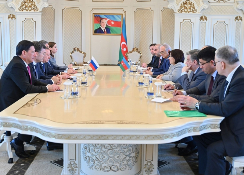 Сахиба Гафарова встретилась с делегацией во главе с губернатором Санкт-Петербурга
