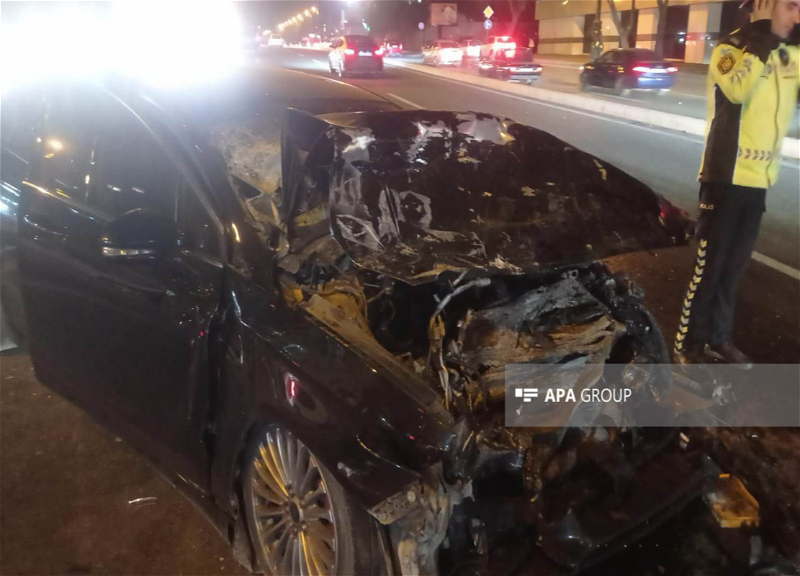 TƏBİB: В результате столкновения двух автомобилей в Баку пострадали 4 человека - ФОТО - ОБНОВЛЕНО