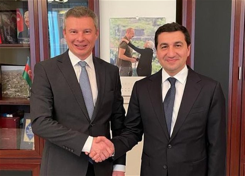 Хикмет Гаджиев встретился с послом Украины в Азербайджане - ФОТО