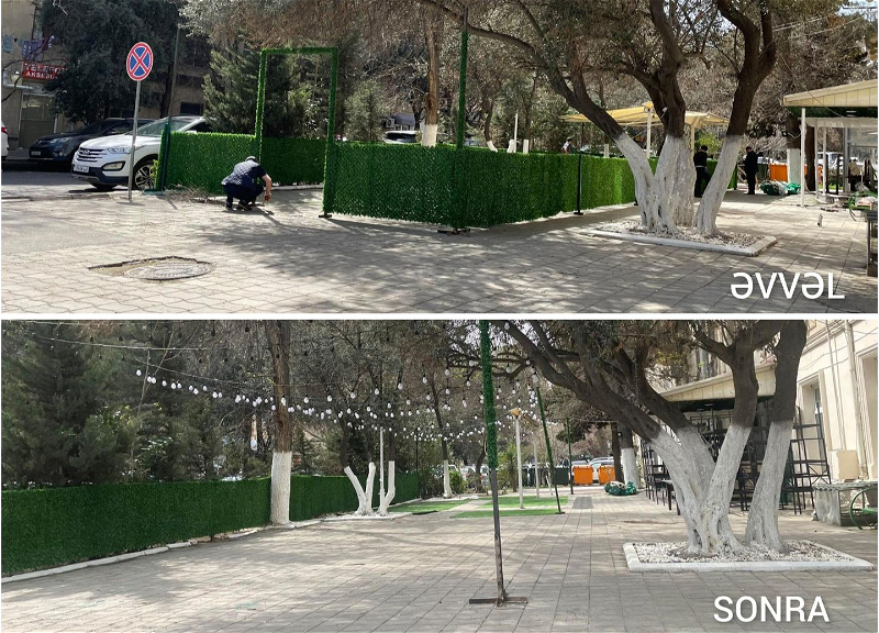 В Баку предотвращен незаконный захват тротуара под объект - ФОТО