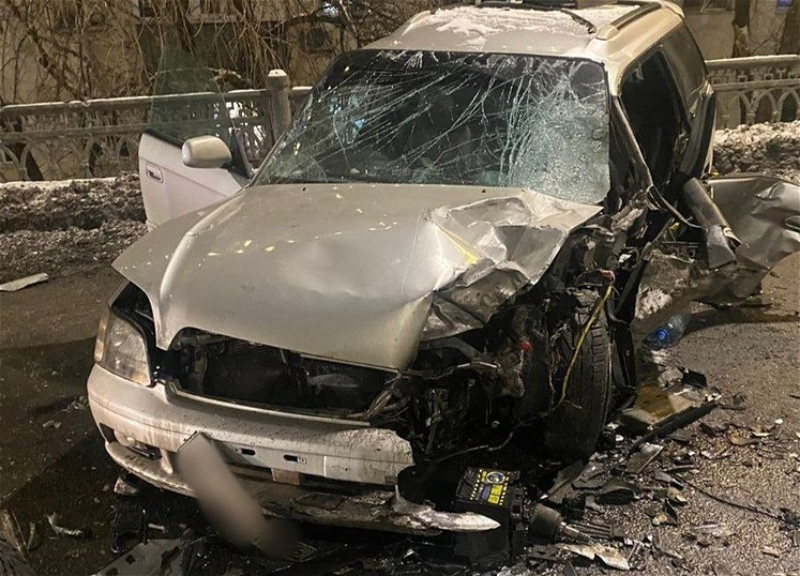 Произошла авария на шоссе Баку - Газах: есть пострадавшие