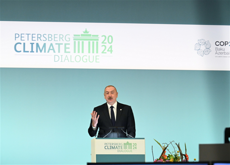 Президент Азербайджана: Страны, богатые природными ресурсами, газом и нефтью, должны быть лидерами в борьбе с изменением климата
