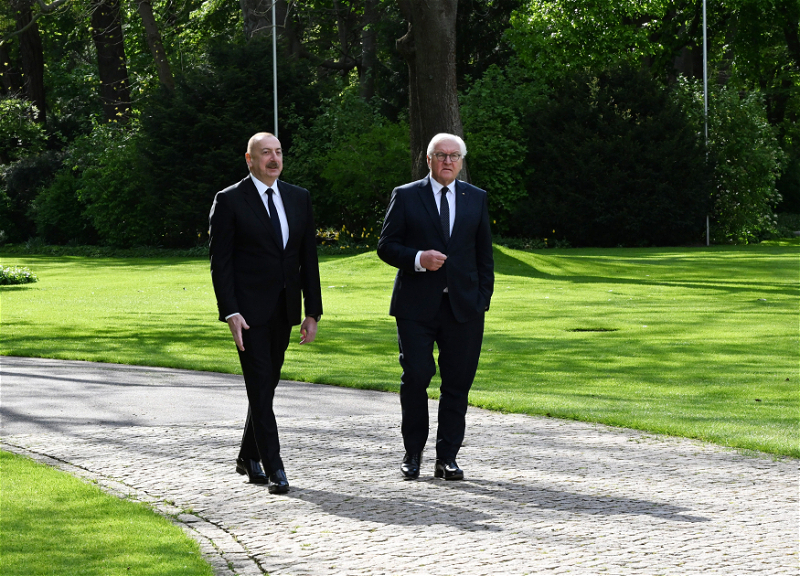 В Берлине прошла встреча Президента Ильхама Алиева с Президентом Германии