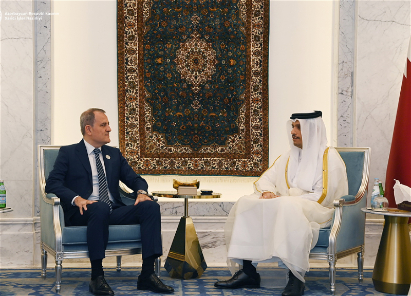 Министр иностранных дел Азербайджана Джейхун Байрамов встретился с катарским коллегой