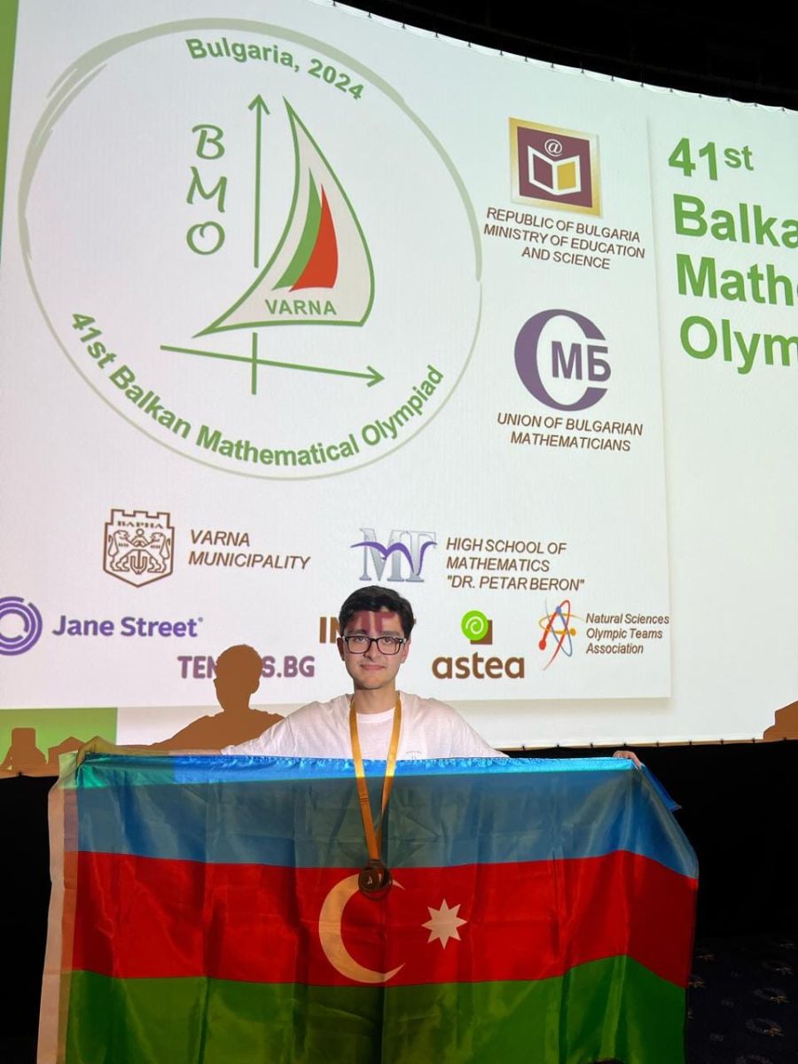 Азербайджанские школьники завоевали 1 серебряную и 2 бронзовые медали на 41-й Балканской олимпиаде по математике - ФОТО