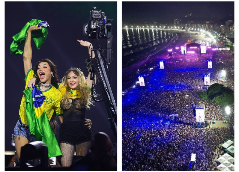 Мадонна провела бесплатный концерт на пляже в Рио, на который пришли более 1,5 млн человек – ВИДЕО