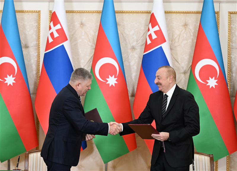 Подписаны азербайджано-словацкие документы - ФОТО