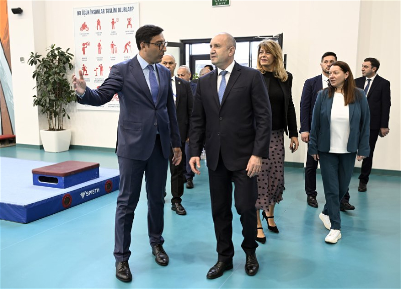 Президент и Первая леди Болгарии ознакомились с Национальной гимнастической ареной в Баку - ФОТО