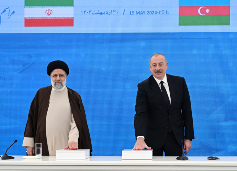 С участием президентов Азербайджана и Ирана состоялась церемония сдачи в эксплуатацию гидроузла «Худаферин» и открытия гидроузла «Гыз Галасы» - ФОТО