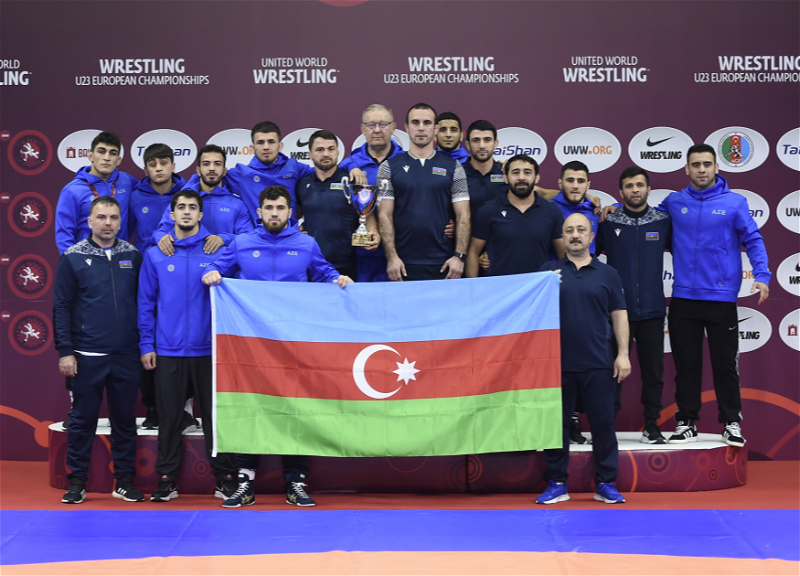 Сборная Азербайджана по борьбе впервые стала чемпионом Европы U-23 в командном зачете - ОБНОВЛЕНО