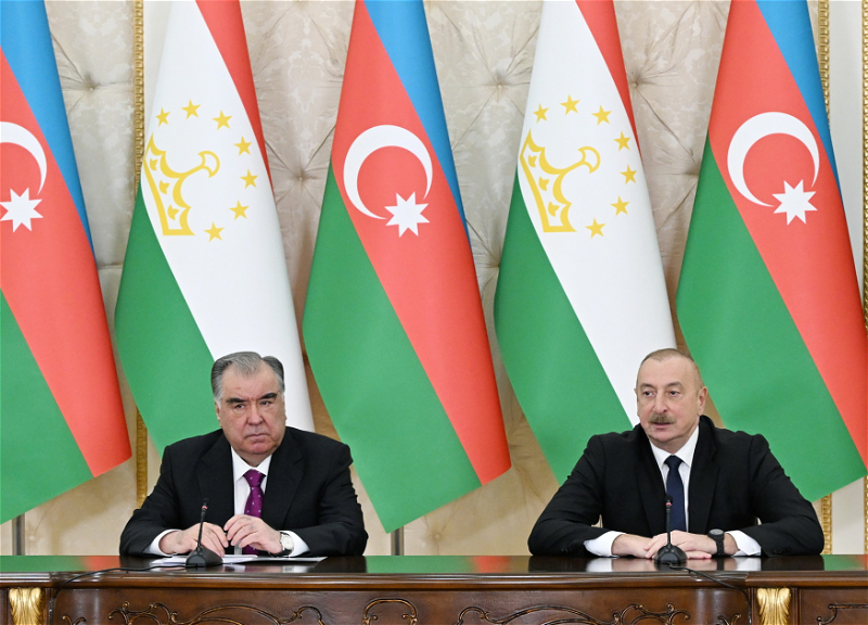 Президент: Сегодня межгосударственные отношения между Азербайджаном и Таджикистаном вышли на самый высокий уровень