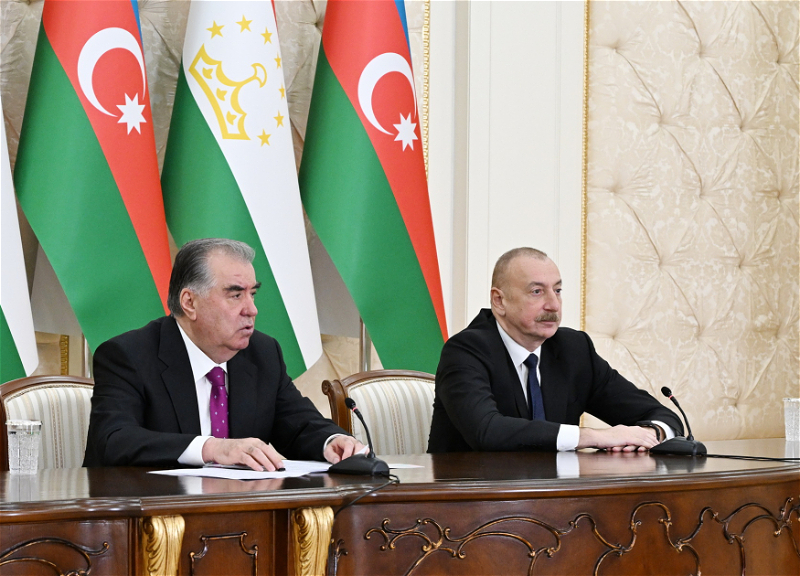 Эмомали Рахмон: Мы с оптимизмом смотрим на перспективу развития таджикско-азербайджанских взаимоотношений
