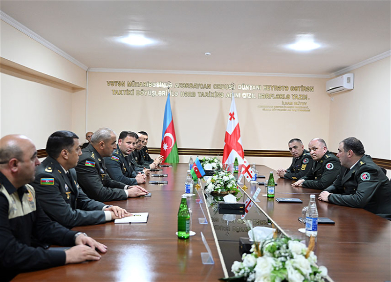 Делегация департамента военной полиции Грузии посетила с визитом Азербайджан - ФОТО