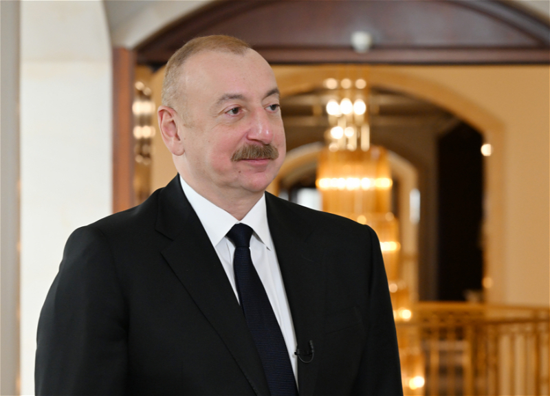 Президент Азербайджана Ильхам Алиев дал интервью телеканалу Евроньюс - ФОТО