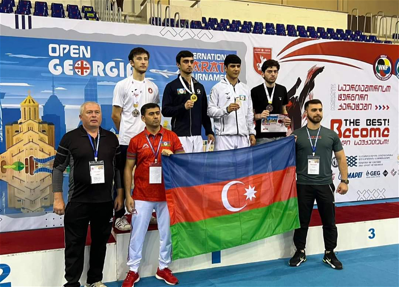 Азербайджанские каратисты завоевали 13 медалей на турнире Open Georgia - ФОТО