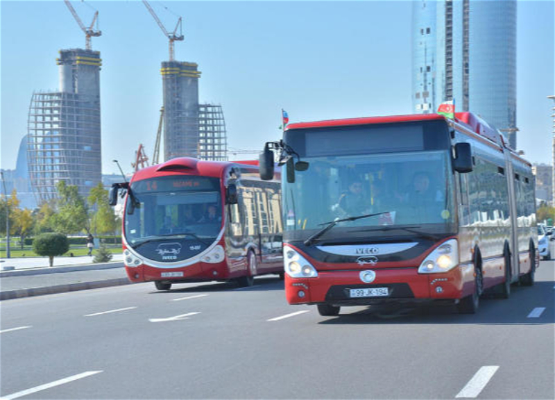 Paytaxtın bəzi yollarında avtobusların hərəkəti məhdudlaşdırıldı